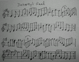 Note of Doherty's reel